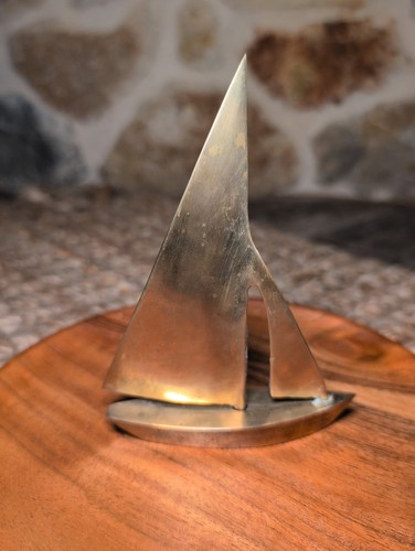 Scultura barca vela vintage - scultura,