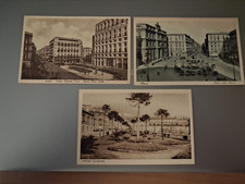 3 Cartoline di Napoli. Piazza