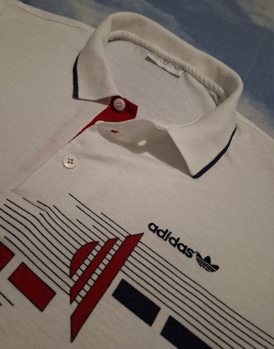Polo shirt vintage adidas 80s - vintage,