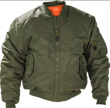 BOMBER GIACCA MILITARE DA VOLO MA1 VERDE CANADESE