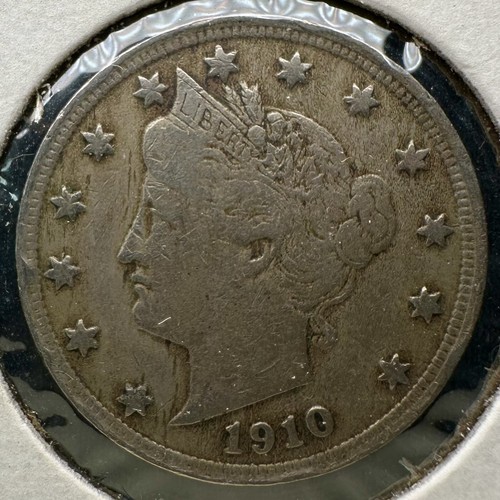 1910 liberty nichel vf - 1910,