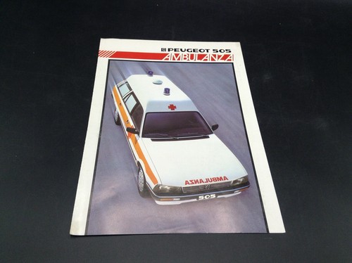 Depliant auto vintage peugeot - depliant,