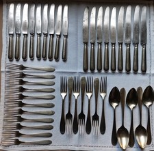 Servizio di posate Wellner Alpacca con marchio dell'elefante - anni '40 - '50