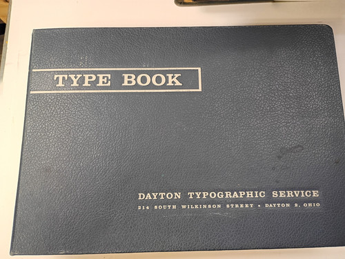 Vintage type specimen - specimen, book