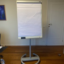 Lavagna a fogli mobili su ruote, 100 x 70 cm