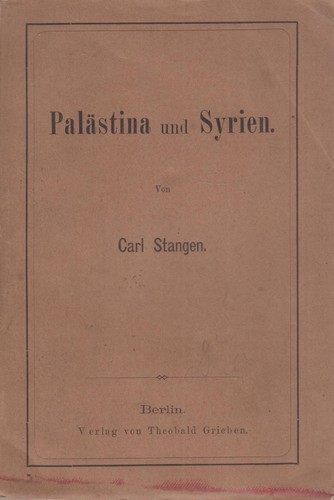 Buch palästina und syrien - palästina,
