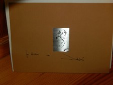 Cornice stampa disegno su lastra argento 999 artigianale quadretto