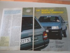 PROVA QUATTRORUOTE 1987 FIAT REGATA 70 S e WEEKEND TURBODIESEL