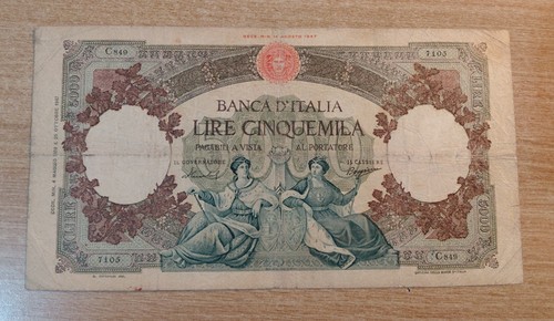 Italia banconota 5 000 - italia:, 5.000