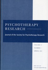 Psychotherapy research; Ricerca psicoanalitica; Quaderni di psicoterapia cogn.