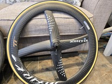 Xentis Ruota Cabron Anteriore 4 Raggi TT/Aero/Triathlon/IRONMAN - £1100 RRP quando Nuova