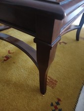 tavolino salotto noce / cristallo usato