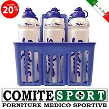 KIT 6 BORRACCE SIXTUS da 1 LITRO + CESTELLO PORTABORRACCE DA PANCHINA / CALCIO
