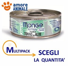 MULTIPACK Monge Cat KITTEN - Pezzetti di Tonno con Aloe 80 grammi - per gatti