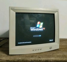 Acer AC713 Monitor CRT Computer Vintage Monitor a COLORI - VGA 17"? X IBM...