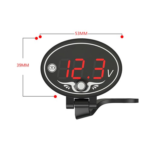 Voltmetro moto 12v - voltmetro,