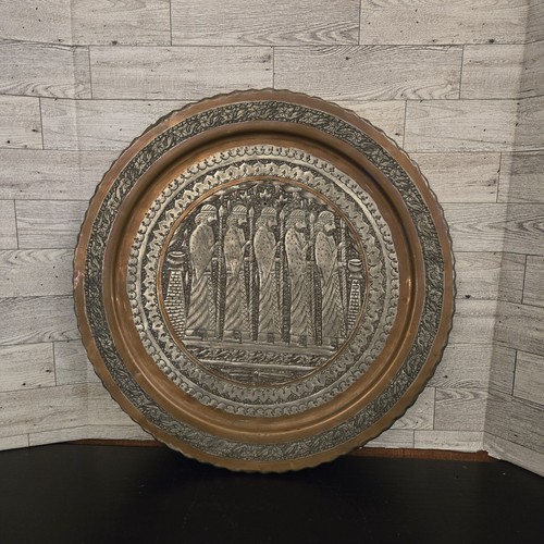Antico vassoio damascato