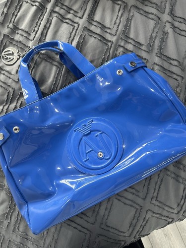 Borsa grande blu armani - borsa,