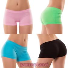 Pantaloncini donna culotte shorts intimo fitness sport hot pant nuovi YQ3308