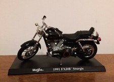 MOTO HARLEY DAVIDSON 1:18 MAISTO FXDB  STURGIS 1991