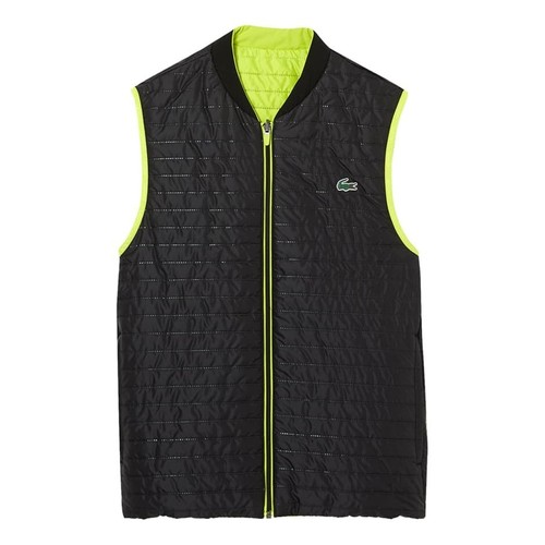 Gilet sportivo lacoste nero - lacoste,