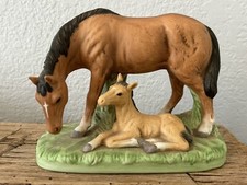 VTG Mare Foal Figurine Homco