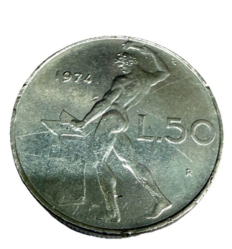 1974 italia lire moneta - 1974, 50