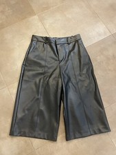 pantaloni donna ZARA TG M IN ECOPELLE Neri Nuovi