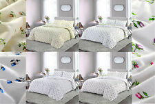 Set Copripiumino Trapuntino Flanella 100% Cotone Spazzolato Letto Matrimoniale King Singolo 