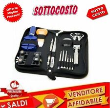 SET RIPARAZIONE OROLOGI CRONOGRAFI 13 PEZZI CACCIAVITE LEVA SPERNATRICE ZOCCOLO