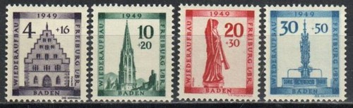 Francobollo germania baden - germania,