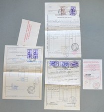 Storia postale Repubblica. RISCOSSIONE CONTO TERZI. 3 moduli...