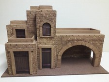 casa - casetta  presepio in polistirene e  legno 