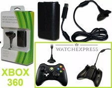 Carica Batteria Cavo per XBOX 360 PACK 4800 mAh Ricaricabile Controller Batterie