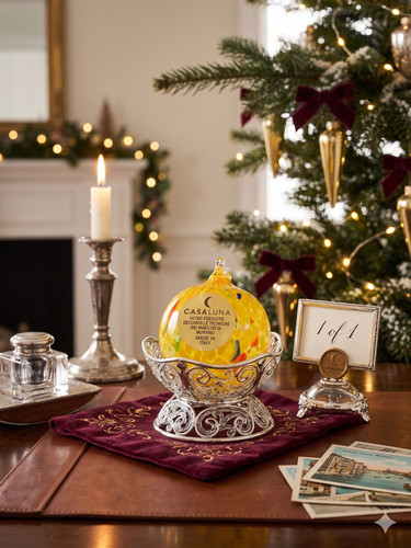 Palla natale vetro di - di,