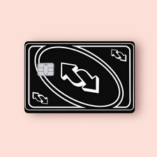 Adesivo Uno Reverse Nero Carta