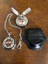 OROLOGIO DA TASCHINO VINTAGE FRANKLIN MINT HARLEY DAVIDSON HERITAGE SOFTAIL