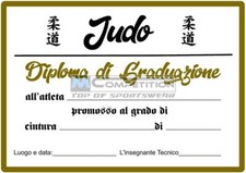 10 Diplomi di graduazione Judo Premiazione Cambio Cintura Arti Marziali