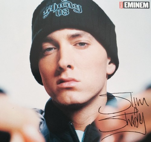 Eminem biglietto autografo - eminem,