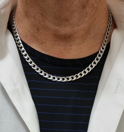 Collana uomo catena - da, acciaio