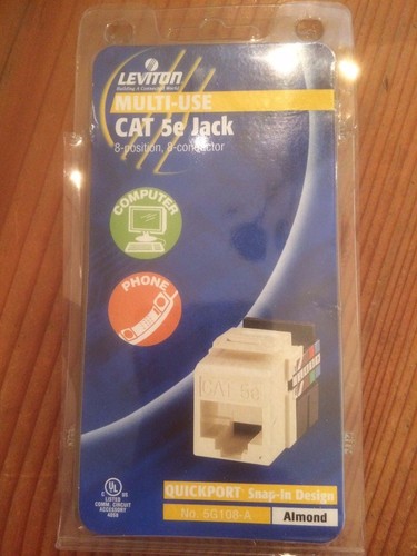 Leviton almond quickport jack - leviton,