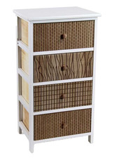 CASSETTIERA LEGNO 4 CASSETTI