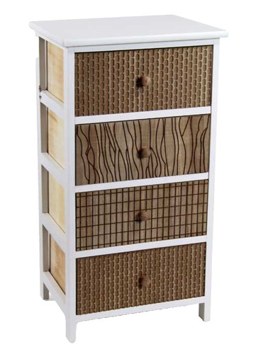Cassettiera legno cassetti - legno, 4