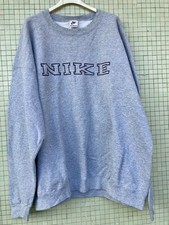 felpe nike vintage 90s Made In Usa Sweater/ Hoodies Grey XXL Sportwear