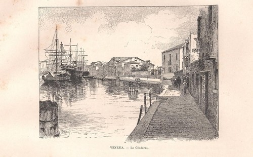 Venezia canale della giudecca - canale,