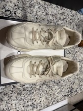 Gucci Apollo Ivory Leather Low