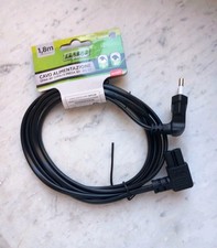 Cavo Alimentazione C8 Con Sina E Presa Curva Per TV, Stereo...