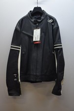 Giubbotto da Moto Vintage Monster Uomo Pelle Nero Motore Ducati TG. 56 14