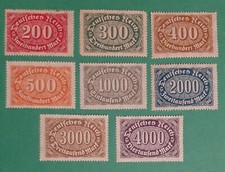 Briefmarken Deutschland deutsches reich Ziffer im Oval