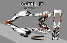 KIT ADESIVI GRAFICHE SKULLZ 02 WHITE per moto SMC 690 2008 2009 2010 2011 DECALS